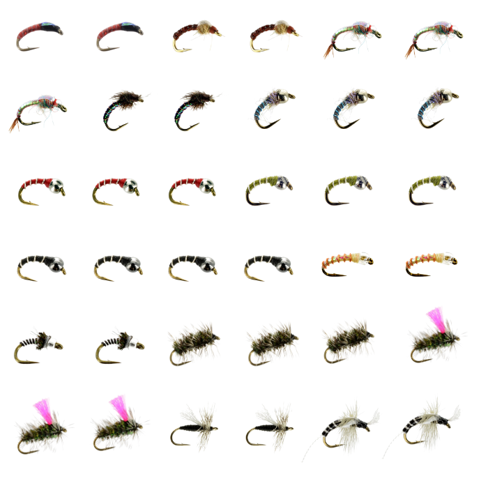 36 Midge Fly Assortment – The Fly Crate