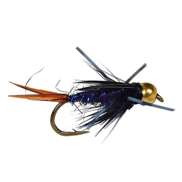 Fly Fishing Nymphs / BH Batman Nymph Purple