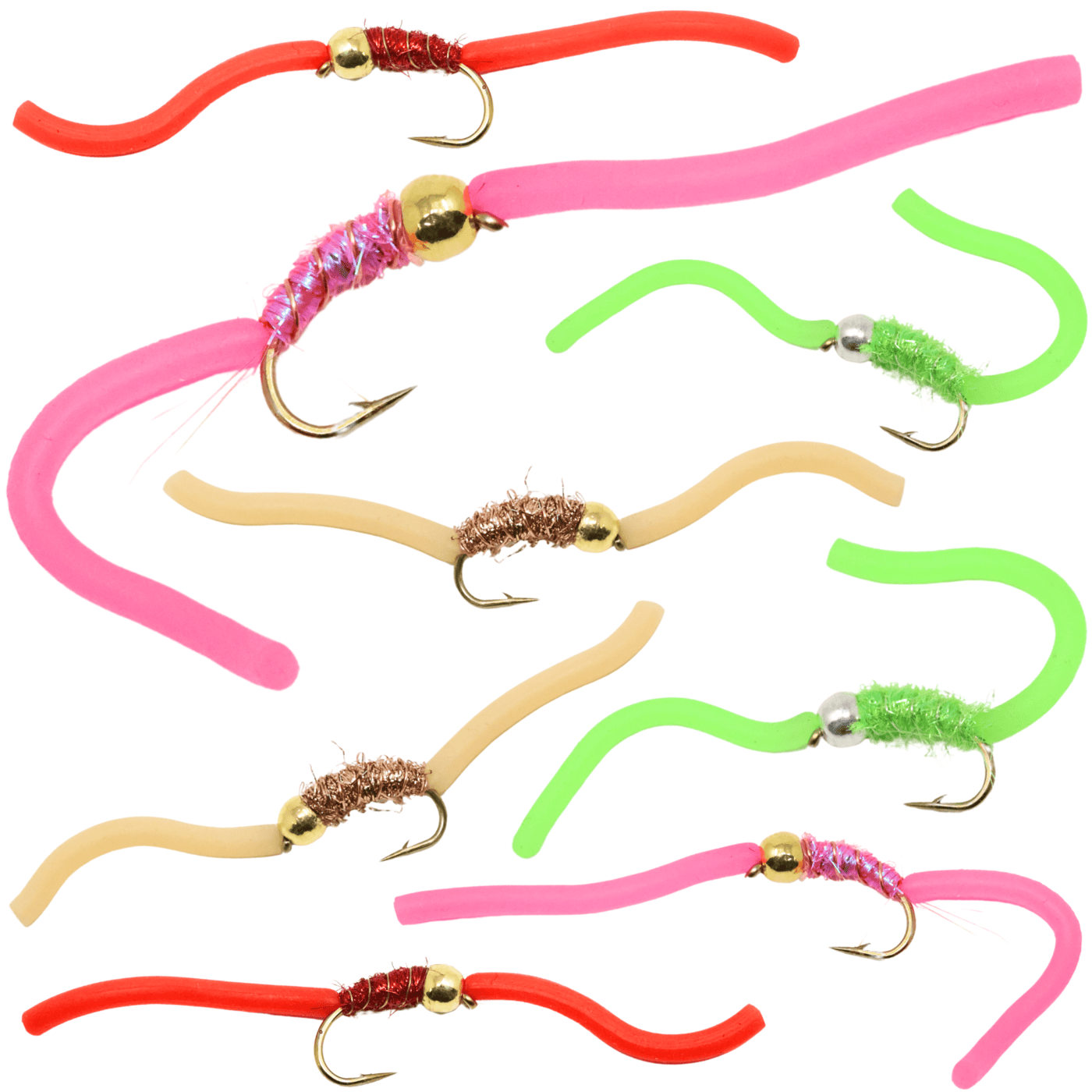 Tungsten Squirmy Wormy 12 Pack