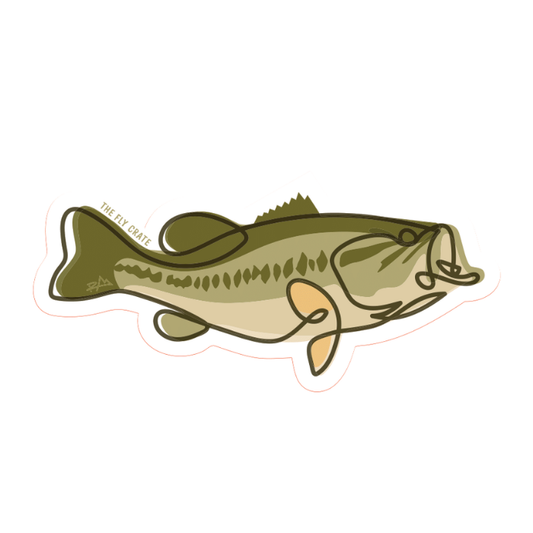 Single Line Bass Sticker