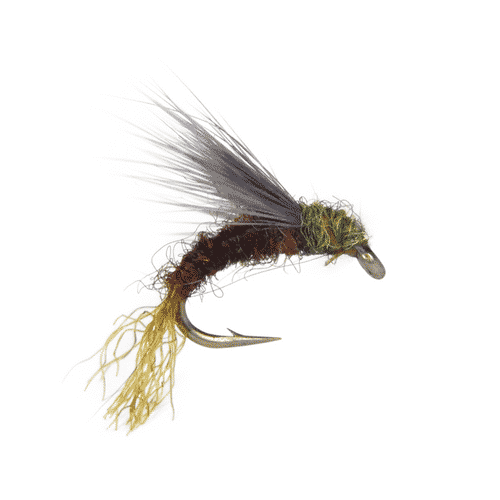 snowshoe baetis emerger fly, baetis emerger fly, bwo emerger, blue wing olive emerger, dry fly, trout flies, olive emerger