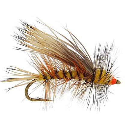 attractor flies for trout, brook trout flies, trout flies, dry flies, stonefly fly patterns, spring trout flies, summer trout flies, stimulator flies for sale, yellow stimulator fly