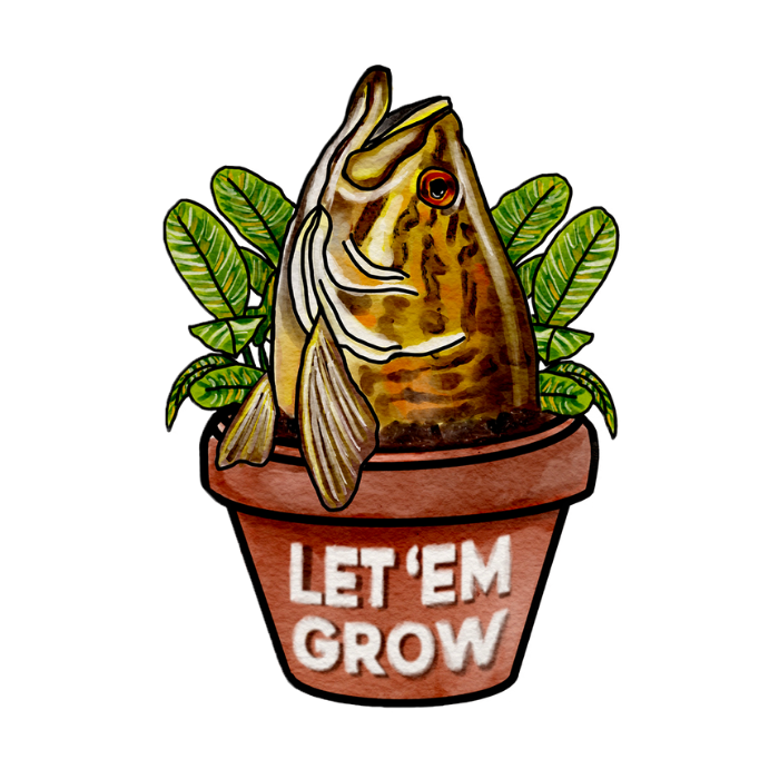 Let Em Grow Bass Sticker