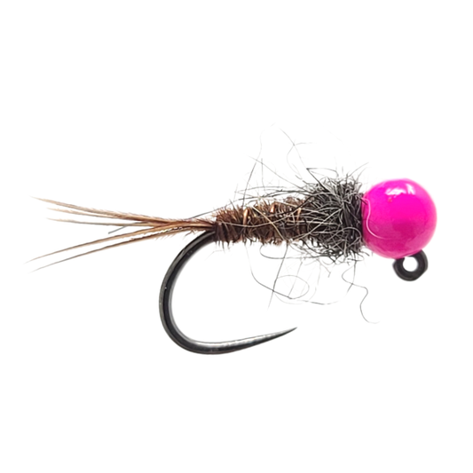 Newbury's Dirty Pheasant Tail Hot Pink Jig Nymph