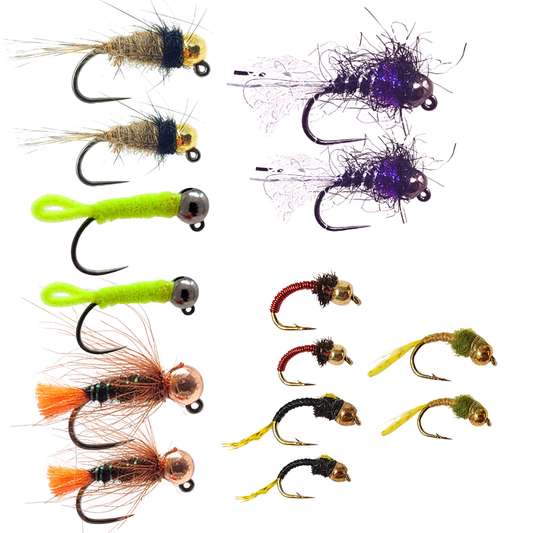 14 Fly Nymphing Tandem Rig Assortment