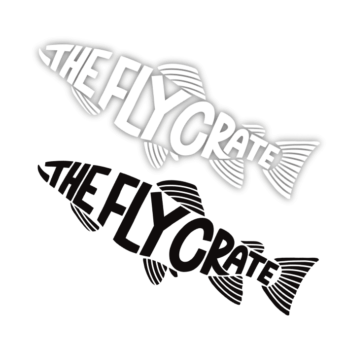 The Fly Crate Trout Sticker 2 Pack